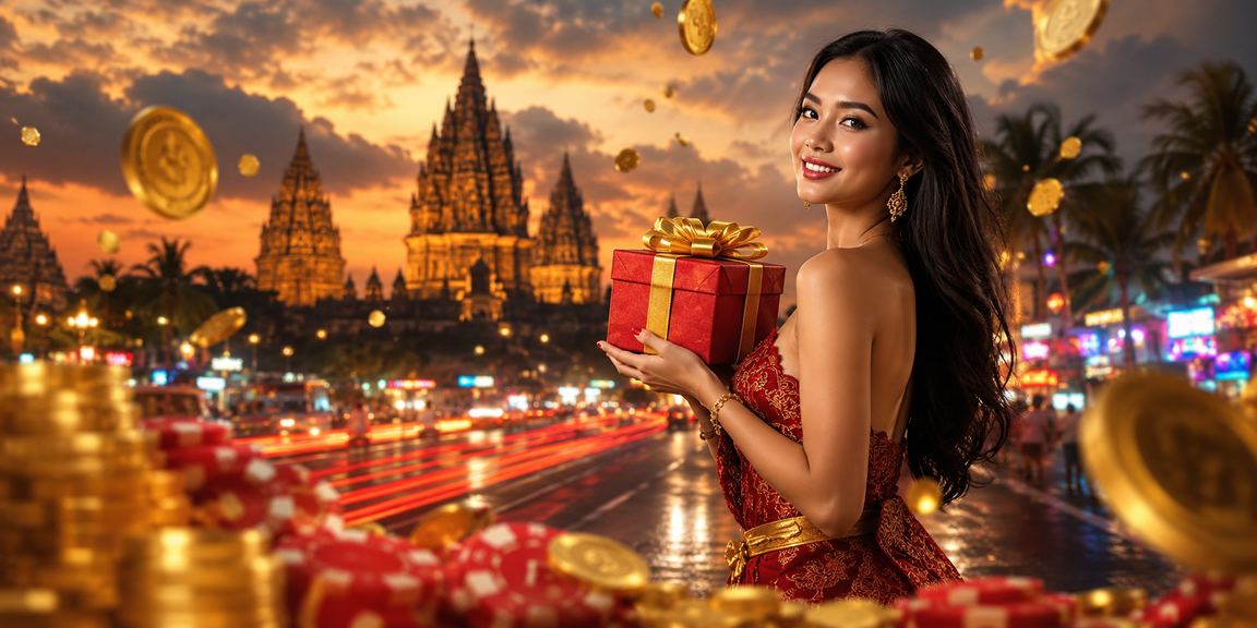 Tampilan antarmuka platform casino online dengan cahaya neon berwarna-warni