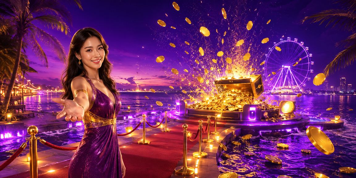 Suasana santai bermain casino online di tepi pantai dengan pemandangan laut